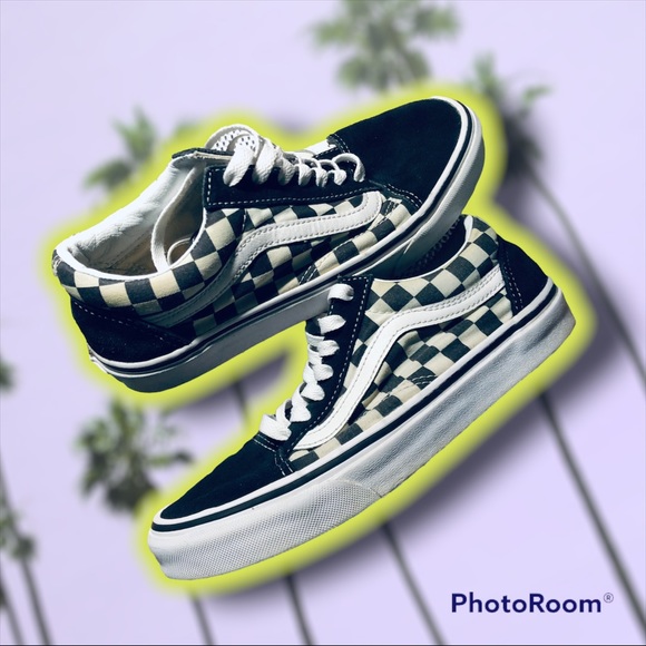 Classic Retro Checkered Vans Laced Sk8 women’s 7.5 men’s 6 - Picture 3 of 9